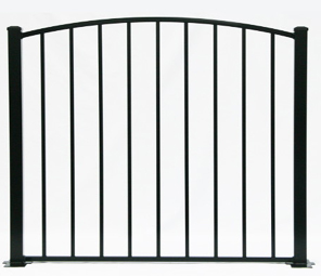 4' H x 5' W Tioga Arched Gate Black