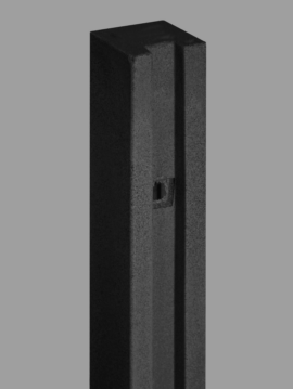 Dark Gray Gate Post with Hardware 5" x 5" x 102" 