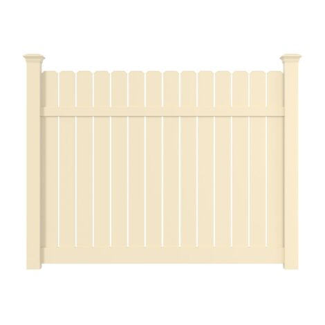 6' H x 8' W Grove 6" Dogear Semi-Privacy Fence Panel Tan