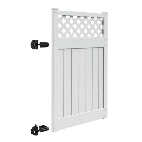 6'x46" Harrington Walk Gate White (for 6' wide sections)