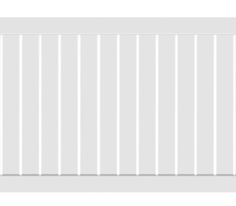  5' H x 8' W 6" Semi Privacy Panel White 