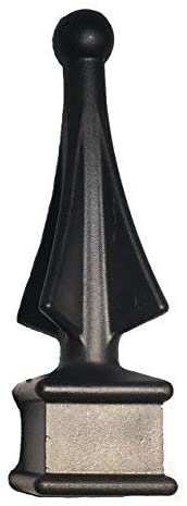 Black Aluminum 1" Quad Finial Top 5/8" picket
