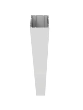 4.25in X 4.25in X 108in White Aluminum Post Sleeve