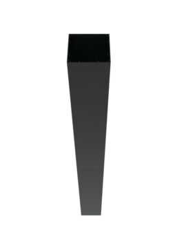 4.25in X 4.25in X 45in Black Aluminum Post Sleeve 
