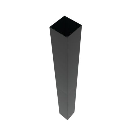 4.25in X 4.25in X 45in Black Aluminum Post Sleeve 