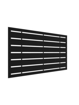 Black 2' X 4' - Boardwalk Decorative Screen Panel 