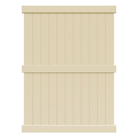 8' H x 6' W Colden Privacy Fence Panel Tan