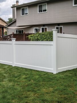 4' H x 8' W Norfolk Privacy Fence Panel White