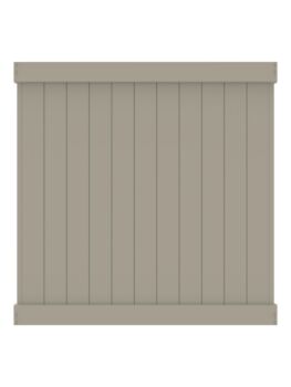  6' H x 6' W Norfolk Privacy Fence Panel Clay