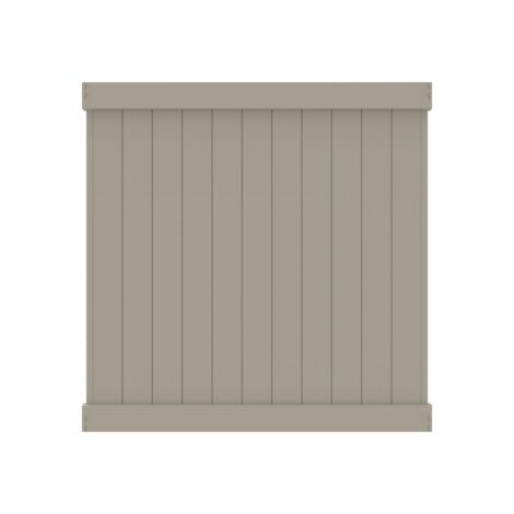  6' H x 6' W Norfolk Privacy Fence Panel Clay