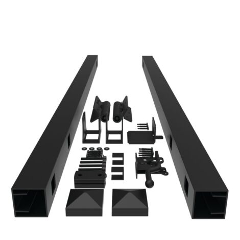 5' H Bradford  and Clearfield Make an Adjustable Gate Kit Black