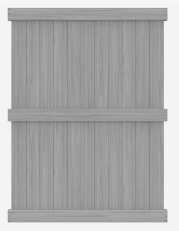 8' H x 6' W Colden Privacy Fence Panel Gray Woodgrain