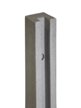 Gray End Post with Hardware 5" x 5" x 102" 