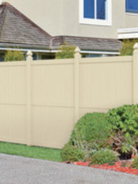 8' H x 6' W Colden Privacy Fence Panel Tan