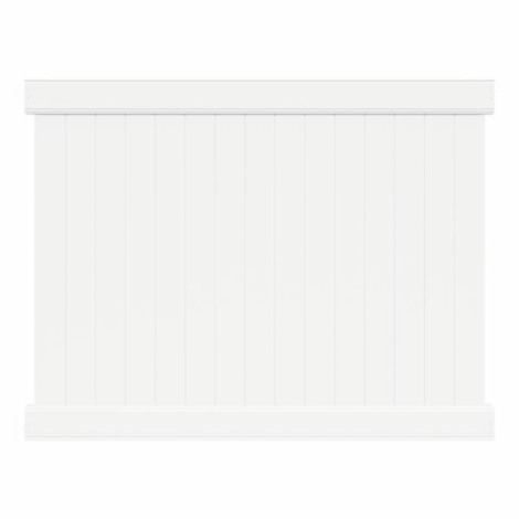  5' H x 8' W Norfolk Privacy Fence Panel White 