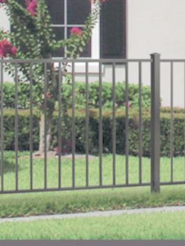 4' H x 6' W Tioga Aluminum Fence Pool Panel Bronze
