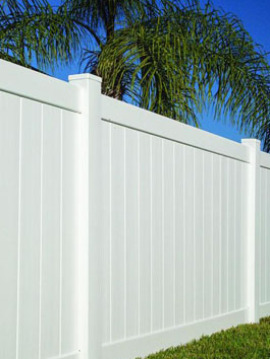  6' H x 8' W Norfolk Privacy Fence Panel White