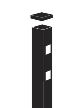 2½X2½X70" End Post Blk